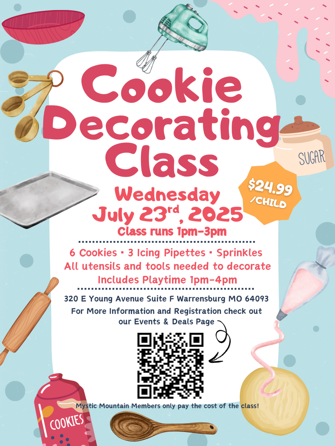 Blue and Yellow Illustrative Cooking Class Poster (2)